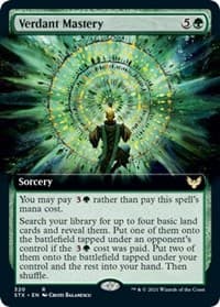 Verdant Mastery (Extended Art) from Strixhaven: School of Mages