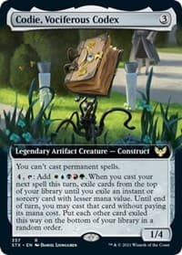 Codie, Vociferous Codex (Extended Art) from Strixhaven: School of Mages