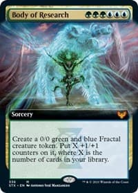 Body of Research (Extended Art) from Strixhaven: School of Mages