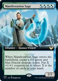 Manifestation Sage (Extended Art) from Strixhaven: School of Mages