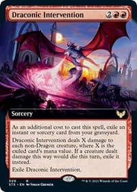 Draconic Intervention (Extended Art) from Strixhaven: School of Mages