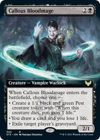 Callous Bloodmage (Extended Art) from Strixhaven: School of Mages