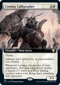 Combat Calligrapher (Extended Art) from Commander 2021