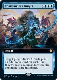 Commander's Insight (Extended Art) from Commander 2021