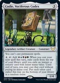 Codie, Vociferous Codex from Prerelease Cards