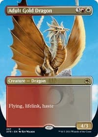 Adult Gold Dragon (Borderless) from Adventures in the Forgotten Realms