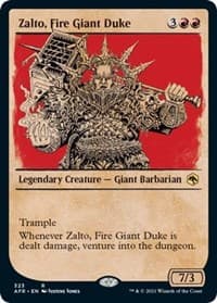 Zalto, Fire Giant Duke (Showcase) from Adventures in the Forgotten Realms