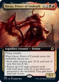 Orcus, Prince of Undeath (Extended Art) from Adventures in the Forgotten Realms
