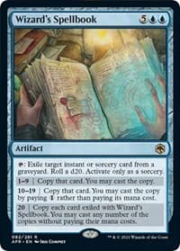 Wizard's Spellbook from Adventures in the Forgotten Realms