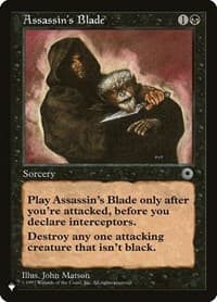 Assassin's Blade from The List Reprints