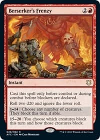 Berserker's Frenzy from Commander: Adventures in the Forgotten Realms