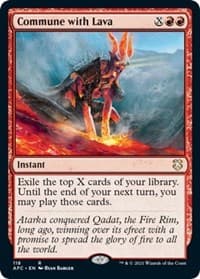 Commune with Lava from Commander: Adventures in the Forgotten Realms