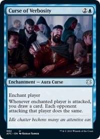 Curse of Verbosity from Commander: Adventures in the Forgotten Realms