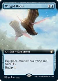 Winged Boots (Extended Art) from Commander: Adventures in the Forgotten Realms