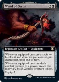 Wand of Orcus (Extended Art) from Commander: Adventures in the Forgotten Realms