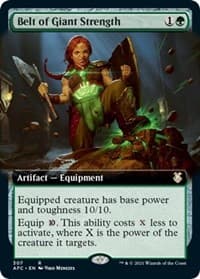 Belt of Giant Strength (Extended Art) from Commander: Adventures in the Forgotten Realms