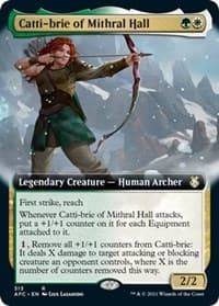Catti-brie of Mithral Hall (Extended Art) from Commander: Adventures in the Forgotten Realms