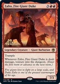 Zalto, Fire Giant Duke from Prerelease Cards