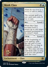 Monk Class from Prerelease Cards
