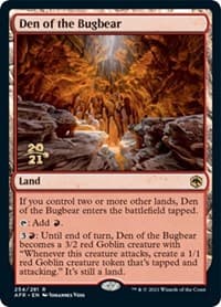 Den of the Bugbear from Prerelease Cards