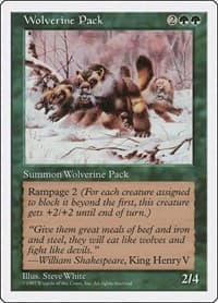 Wolverine Pack from Fifth Edition