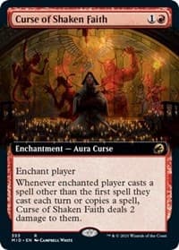 Curse of Shaken Faith (Extended Art) from Innistrad: Midnight Hunt