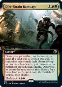 Dire-Strain Rampage (Extended Art) from Innistrad: Midnight Hunt