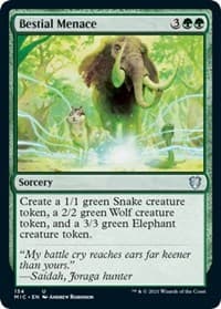 Bestial Menace from Commander: Innistrad: Midnight Hunt