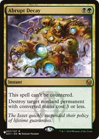 Abrupt Decay from The List Reprints