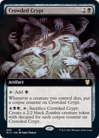Crowded Crypt (Extended Art) from Commander: Innistrad: Midnight Hunt