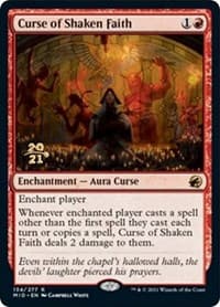 Curse of Shaken Faith from Prerelease Cards