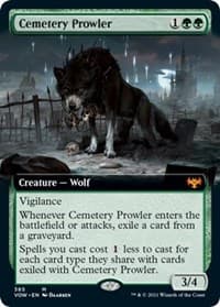 Cemetery Prowler (Extended Art) from Innistrad: Crimson Vow