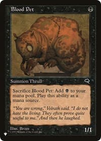 Blood Pet from The List Reprints