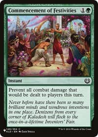 Commencement of Festivities from The List Reprints
