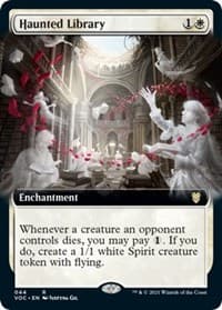Haunted Library (Extended Art) from Commander: Innistrad: Crimson Vow