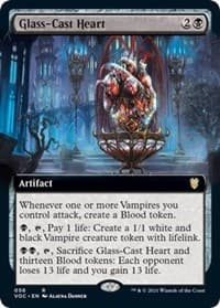 Glass-Cast Heart (Extended Art) from Commander: Innistrad: Crimson Vow