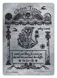 Grim Tutor (Silver Laminate) from Secret Lair Drop Series