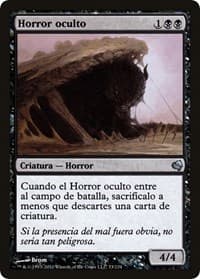 Hidden Horror (Spanish) - "Horror oculto" from Magic Encyclopedia 2011 (Salvat)