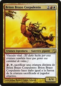 Brion Stoutarm (Spanish) - "Brion Brazo Corpulento" from Magic Encyclopedia 2011 (Salvat)