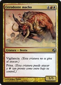 Bull Cerodon (Spanish) - "Brion Brazo Corpulento" from Magic Encyclopedia 2011 (Salvat)