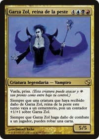 Garza Zol, Plague Queen (Spanish) - "Garza Zol, reina de la peste" from Magic Encyclopedia 2011 (Salvat)