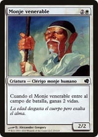 Venerable Monk (Spanish) - "Monje venerable" from Magic Encyclopedia 2011 (Salvat)