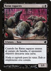 Ravenous Rats (Spanish) - "Ratas rapaces" from Magic Encyclopedia 2011 (Salvat)