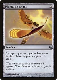 Angel's Feather (Spanish) - "Pluma de angel" from Magic Encyclopedia 2011 (Salvat)