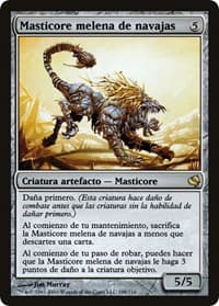 Razormane Masticore (Spanish) - "Masticore melena de navajas" from Magic Encyclopedia 2011 (Salvat)