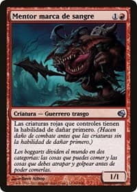 Bloodmark Mentor (Spanish) - "Mentor marca de sangre" from Magic Encyclopedia 2011 (Salvat)