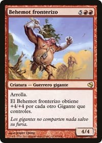 Borderland Behemoth (Spanish) - "Behemot fronterizo" from Magic Encyclopedia 2011 (Salvat)