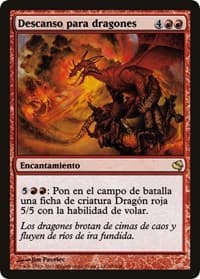 Dragon Roost (Spanish) - "Descanso para dragones" from Magic Encyclopedia 2011 (Salvat)