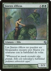 Elven Riders (Spanish) - "Jinetes elficos" from Magic Encyclopedia 2011 (Salvat)