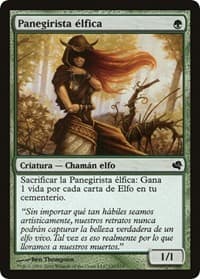 Elvish Eulogist (Spanish) - "Panegirista elfica" from Magic Encyclopedia 2011 (Salvat)